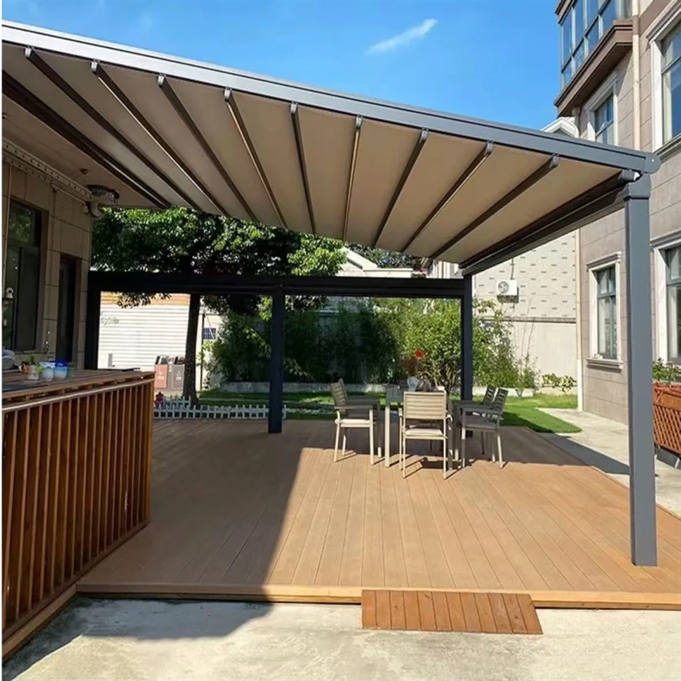 Customized Color & Size Motor Folding Canopy Factory Direct Supply