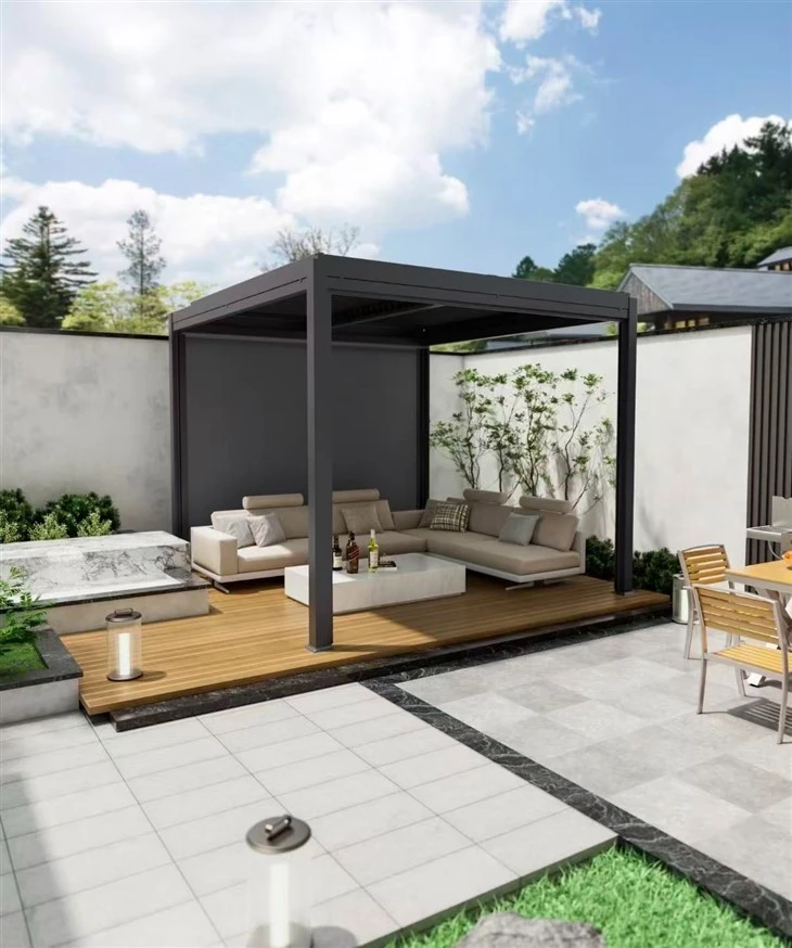 Rainproof Bioclimatic Pergola For All Season Rainproof Bioclimatic Pergola For All Season