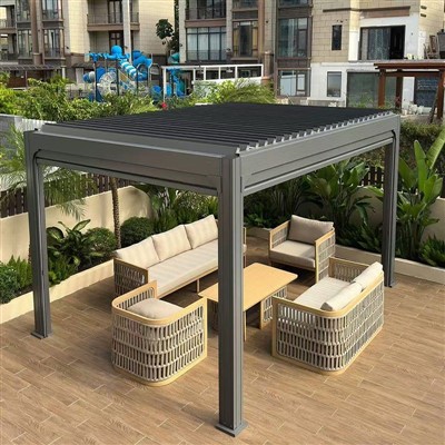 Pergola with Remote Louvers