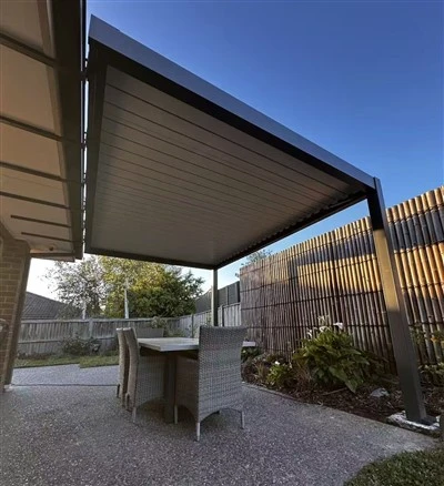 Pergola With Sliding Doors